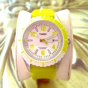 TIMEX Originals Men’s or Women’s Sport Lime Rubber Silicone Strap Watch